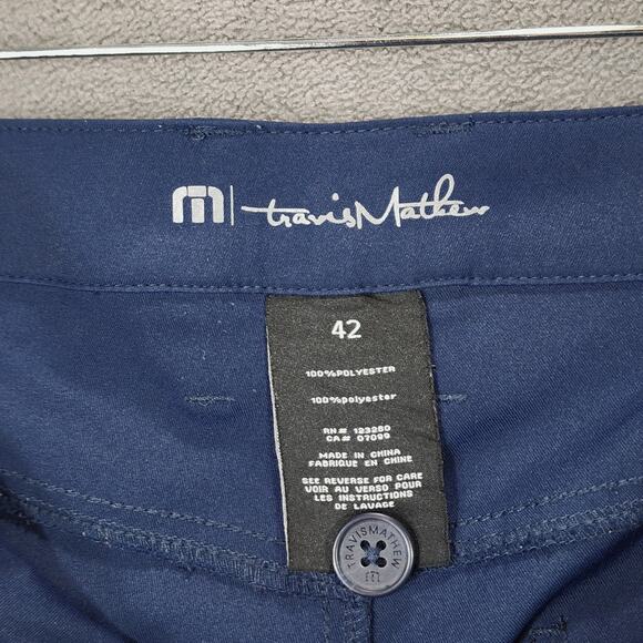 Travis Mathew Golf Pants sz 42 x30 Men Navy Blue Athletic Athleisure Performance - Picture 3 of 11